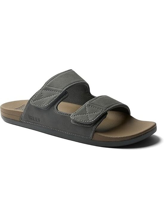 REEF Cushion Tradewind SL Men\'s Fashion Slides 12 Grey / Tan - NWT
